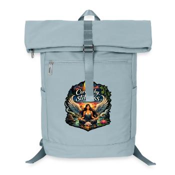 Carried by stillness - Laptop Backpack - ice blue - Front