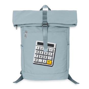 Karneval Kostüm Taschenrechner Mathe Lehrer  - Laptop-Rucksack  - Eisblau - Vorne