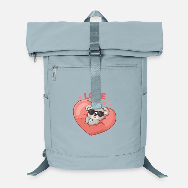 Koala-Liebe auf Pink Heart Laptop-Rucksack 
