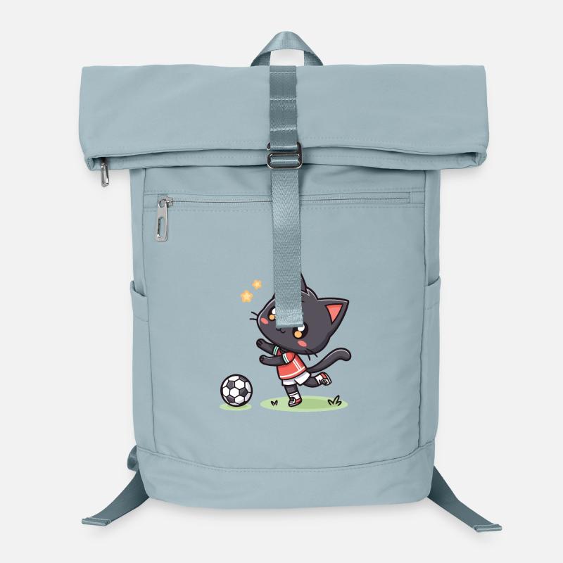 Kätzchenfußballer im Einsatz Laptop-Rucksack 