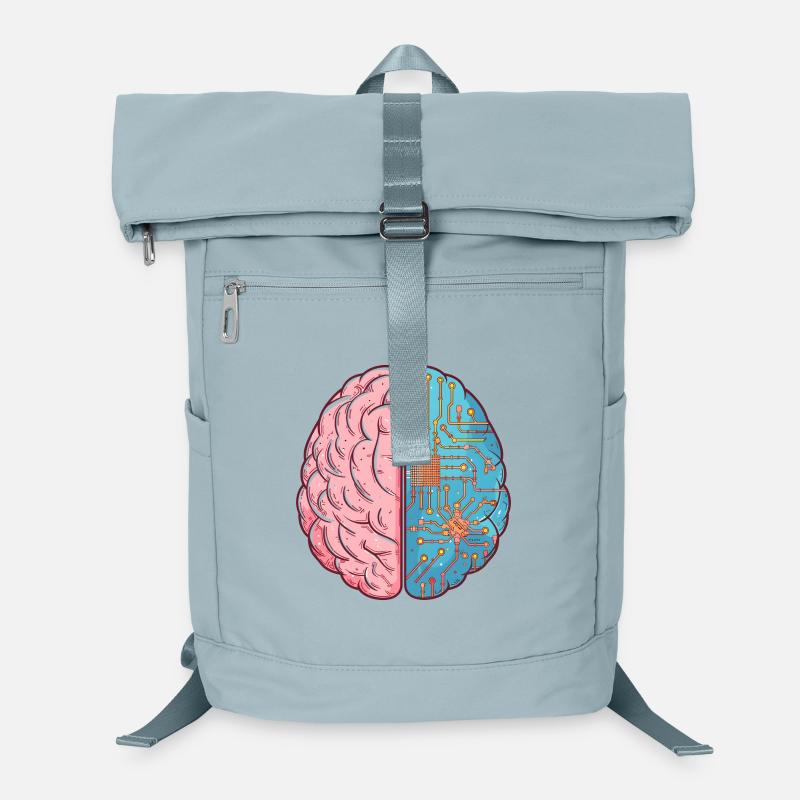 Human Intelligence meets AI – Brain Tech Design Laptop-Rucksack 