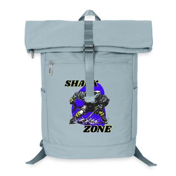 Eishockey Tor Puck hai angriff Shark Skater sport  - Laptop-Rucksack  - Eisblau - Vorne