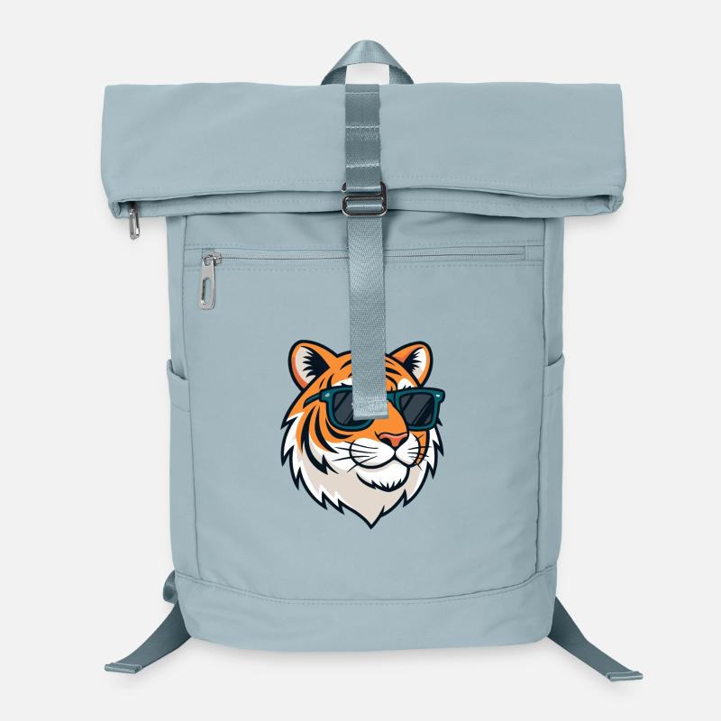 Tigre chic lunettes soleil Sac à dos ordinateur