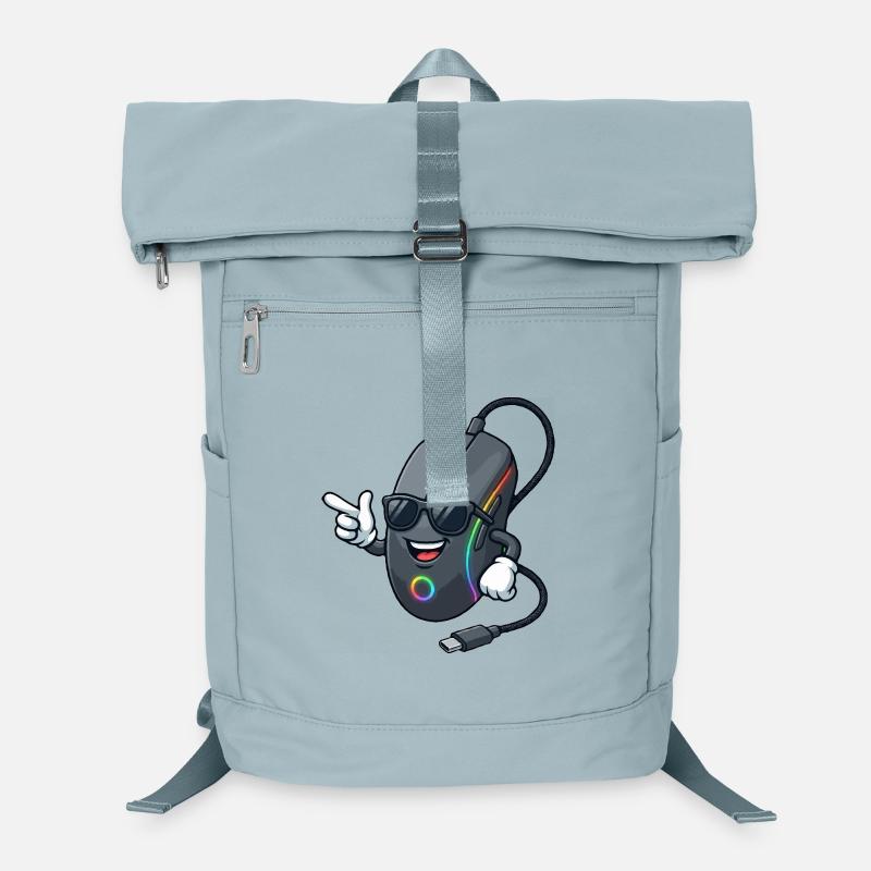 Mascotte de souris de jeu RGB Sac à dos ordinateur