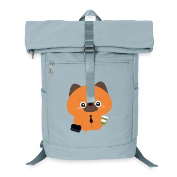 Kawaii müder Deutscher Schäferhund - Laptop-Rucksack  - Eisblau - Vorne