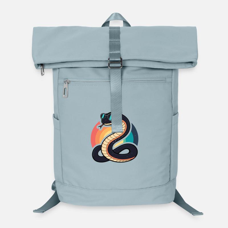 Retro Solar-Schlangenbrille Laptop-Rucksack 