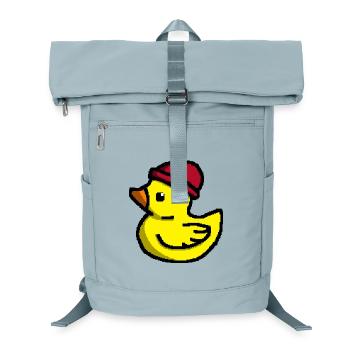 Süße Pixel-Ente in roter Mütze - Laptop-Rucksack  - Eisblau - Vorne
