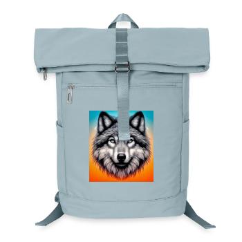 Wolf - Laptop Backpack - ice blue - Front