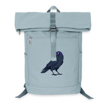 Corbeau Cool et Lunettes Violettes - Sac à dos ordinateur - bleu glacier - Devant