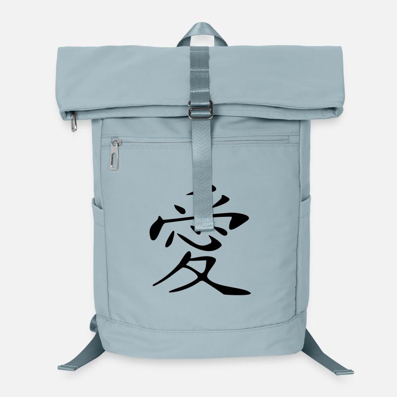 Liebe-Kanji Laptop-Rucksack 