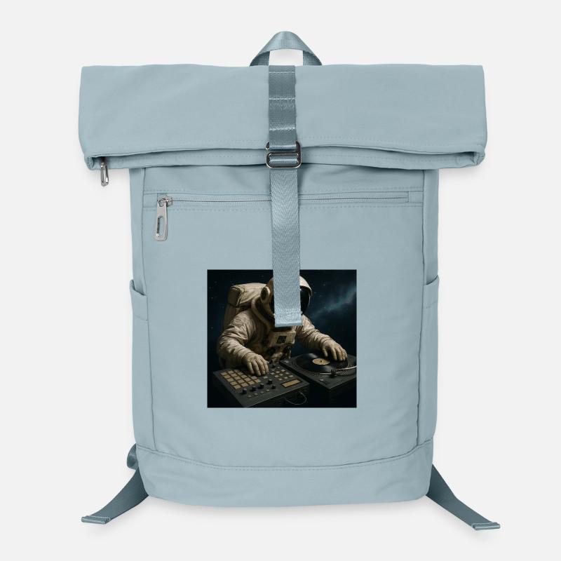 Astronaute DJ sur platine - Sac à dos ordinateur - bleu glacier