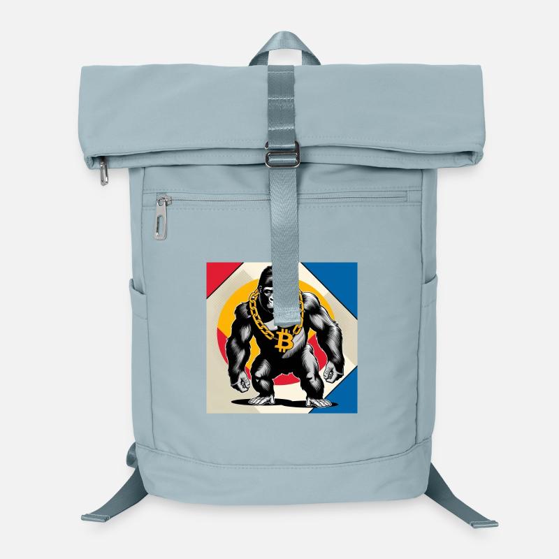Bitcoin Gorilla Kettenheld Laptop-Rucksack 