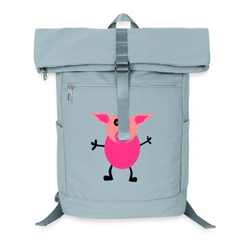 Schweine Männchen - Laptop-Rucksack  - Eisblau - Vorne