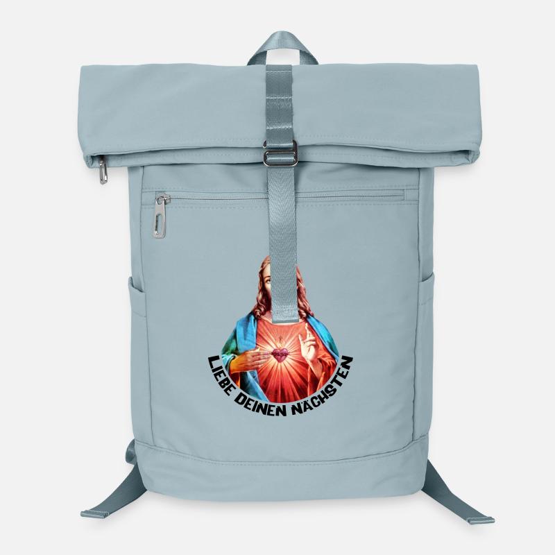 Love Your Neighbor Jesus Left Hand Blessing Laptop Backpack
