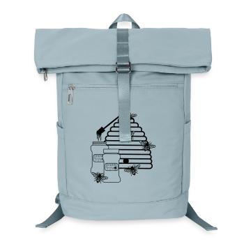 Ruche avec du miel et des abeilles - Sac à dos ordinateur - bleu glacier - Devant