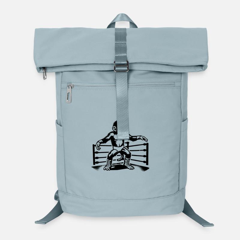 Wrestling Monkey World Laptop Backpack