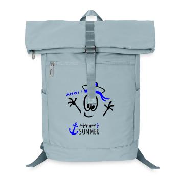 Matrose Ahoi - Laptop-Rucksack  - Eisblau - Vorne
