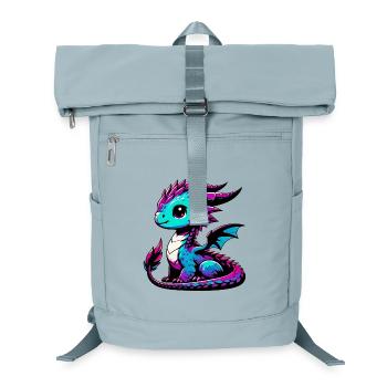 Dragon - Laptop Backpack - ice blue - Front