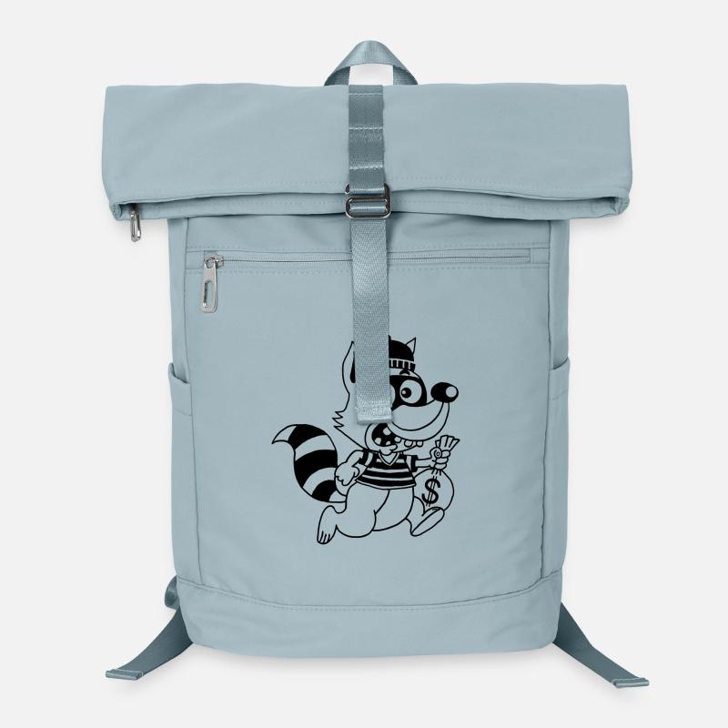 Dieb Waschbär (Schwarz) Laptop-Rucksack 
