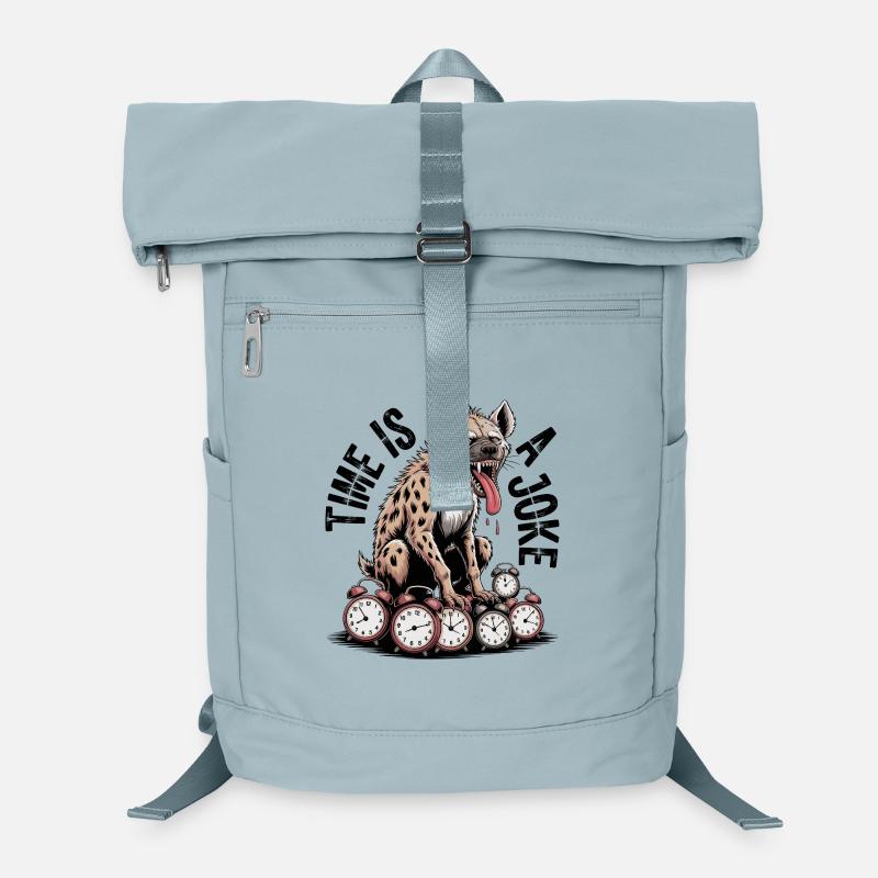 Lachende Hyäne Zeit Witz Laptop-Rucksack 