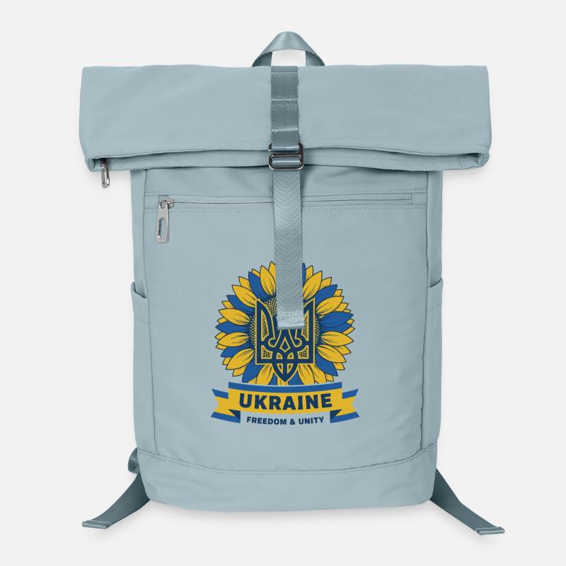 Ukrainisches Sonnenblumen-Emblem Laptop-Rucksack 