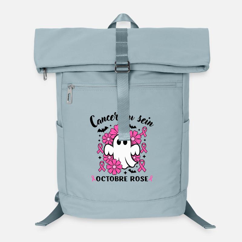 Ruban de sensibilisation au cancer du sein Hallowe Sac à dos ordinateur