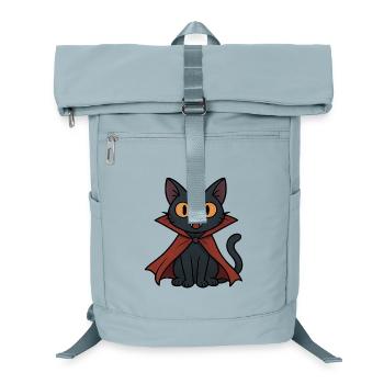 Vampire kitten in cape black cat - Laptop Backpack - ice blue - Front