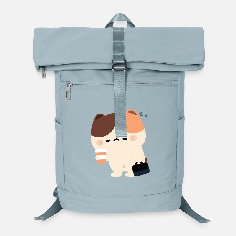 Müde Tortiie-Katze Laptop-Rucksack 