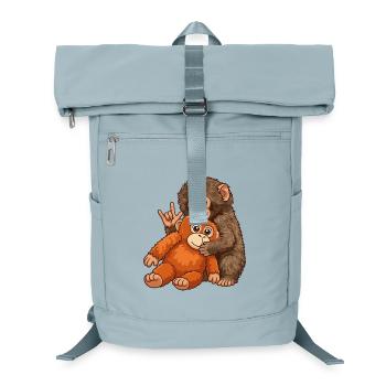 Cadeau mignon Singe Punch Monkey - Sac à dos ordinateur - bleu glacier - Devant