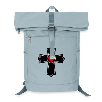Croix avec le cœur - Sac à dos ordinateur - bleu glacier - Devant