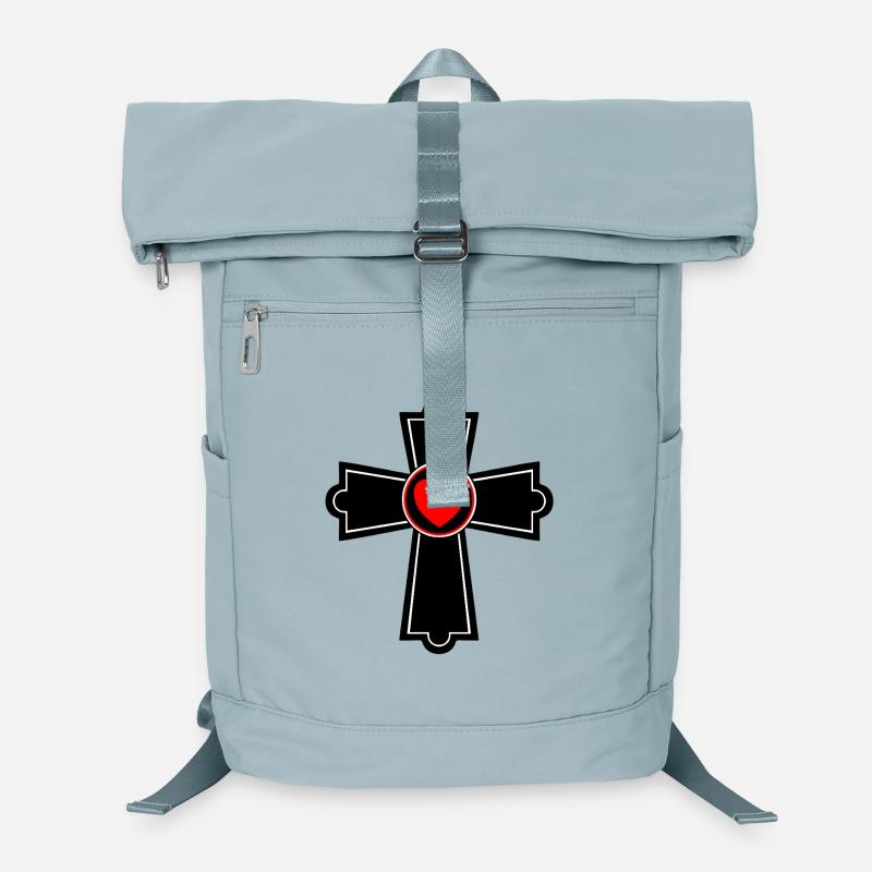 Kreuz mit Herz  Laptop-Rucksack 
