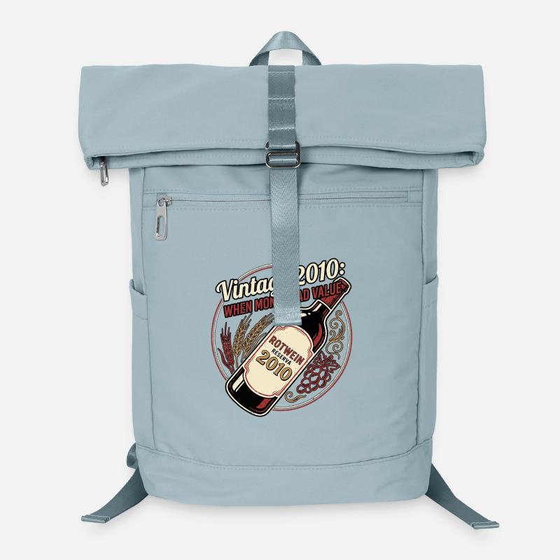 Vintage Red Wine Laptop Backpack