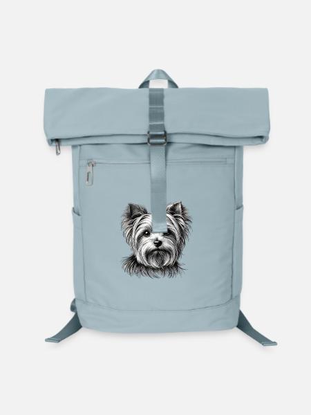 Yorkie Porträt - Laptop-Rucksack  - Eisblau