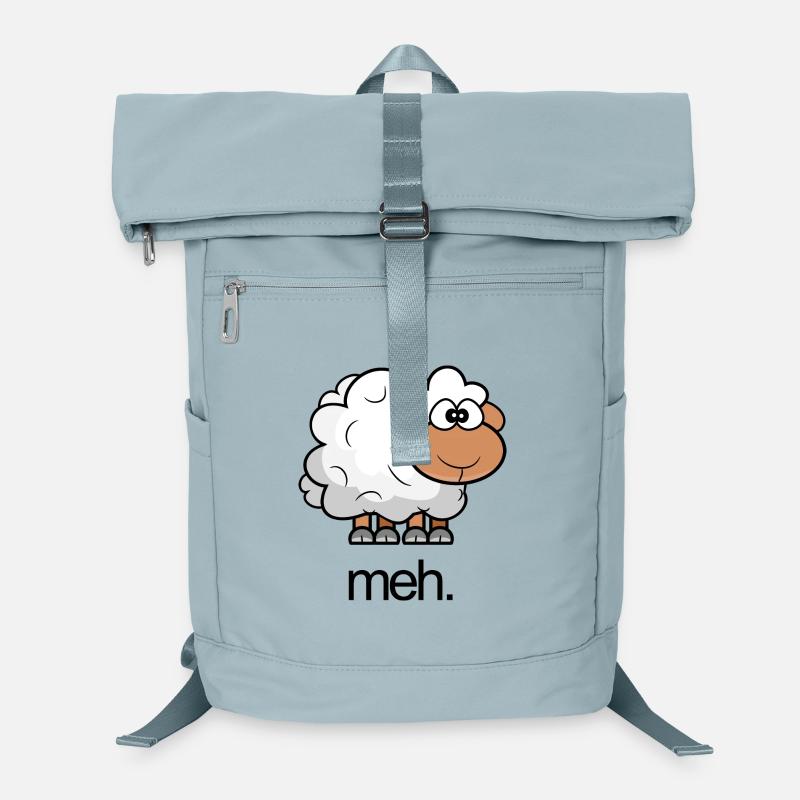 Sheep Illustration Comic with quote Laptop Backpack