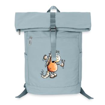 Lustiges Pferd - Pferde - Horse - Pony - Fuchs - Laptop-Rucksack  - Eisblau - Vorne