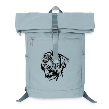 Riesenschnauzer Kopf - Laptop-Rucksack  - Eisblau - Vorne