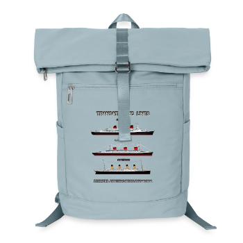 TRANSATLANTIC LINES Louis RUNEMBERG © Adagp - Laptop Backpack - ice blue - Front