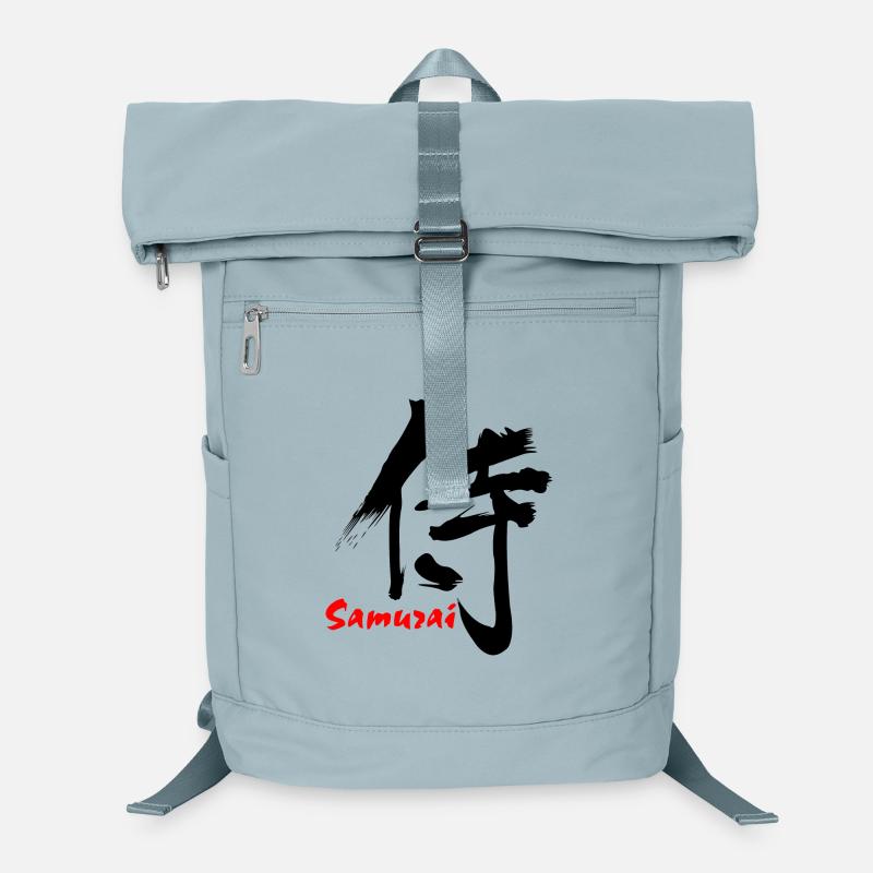 Samurai in Japanese kanji script Laptop Backpack