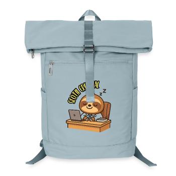 SLOTH CRIMINAL - Kawaii Tier Faultier Humor - Laptop-Rucksack  - Eisblau - Vorne