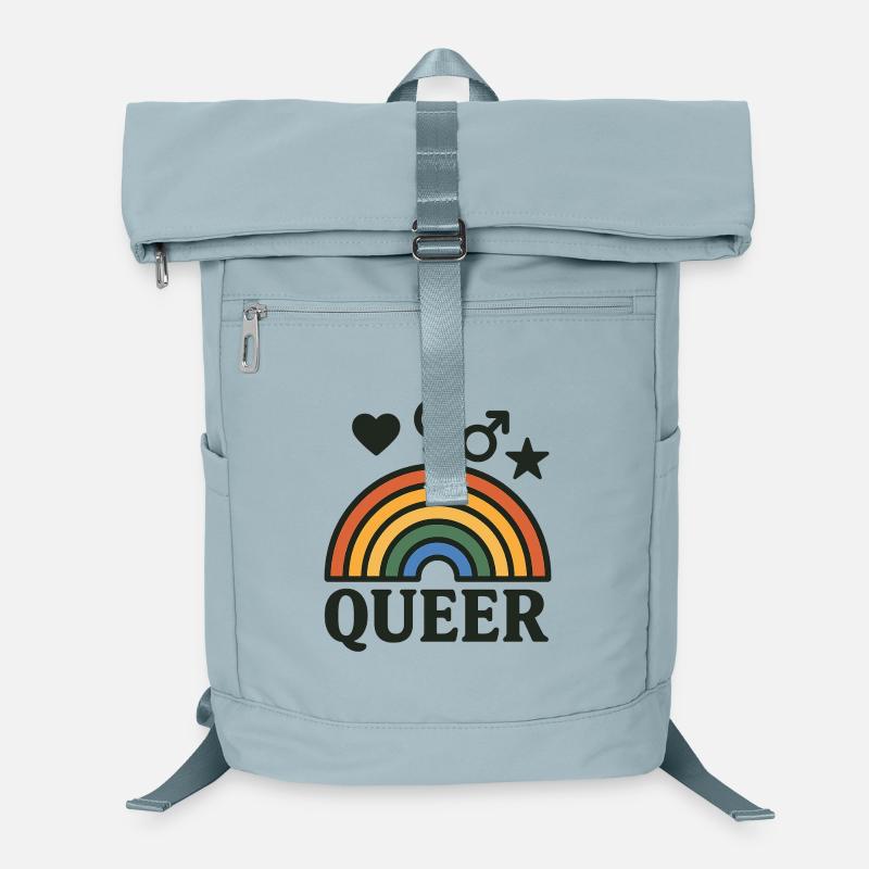 Rainbow icon with LGBTQ+ icons Laptop Backpack