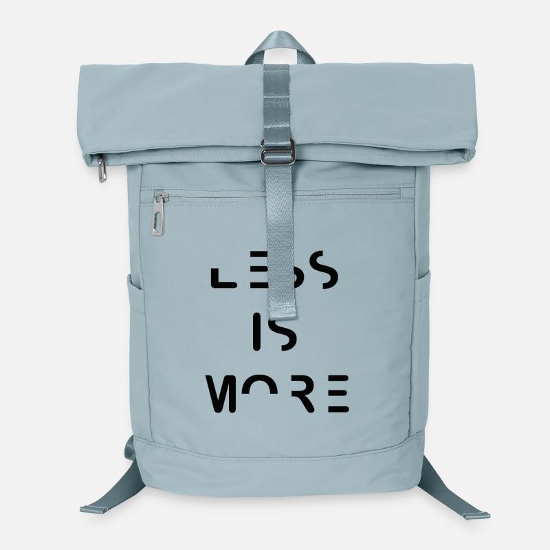 Less is More – Minimalist Typography Design Laptop Backpack