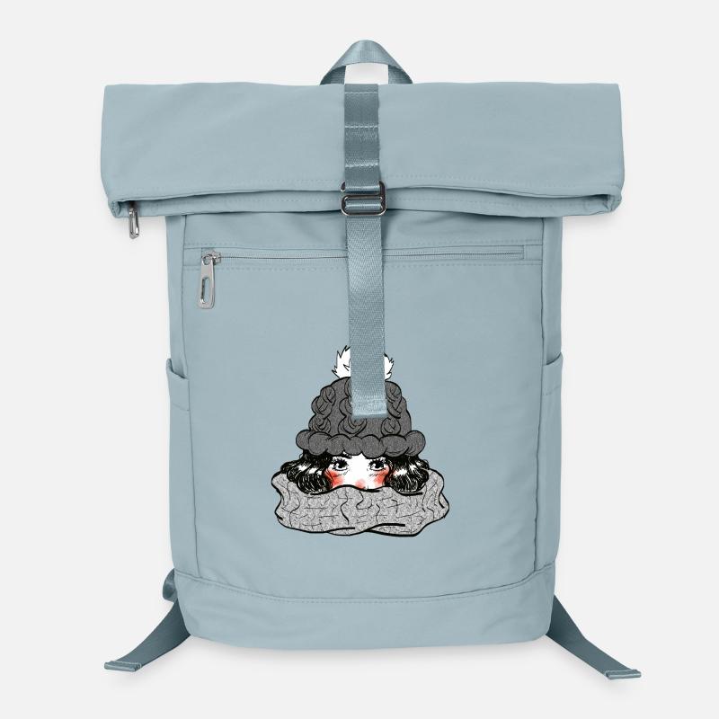 Mädchen im Winter Laptop-Rucksack 