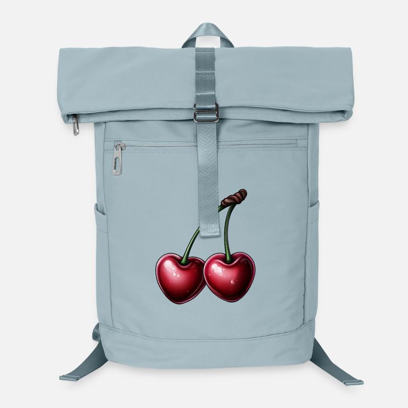 Cerises rouges en forme de cœur Sac à dos ordinateur