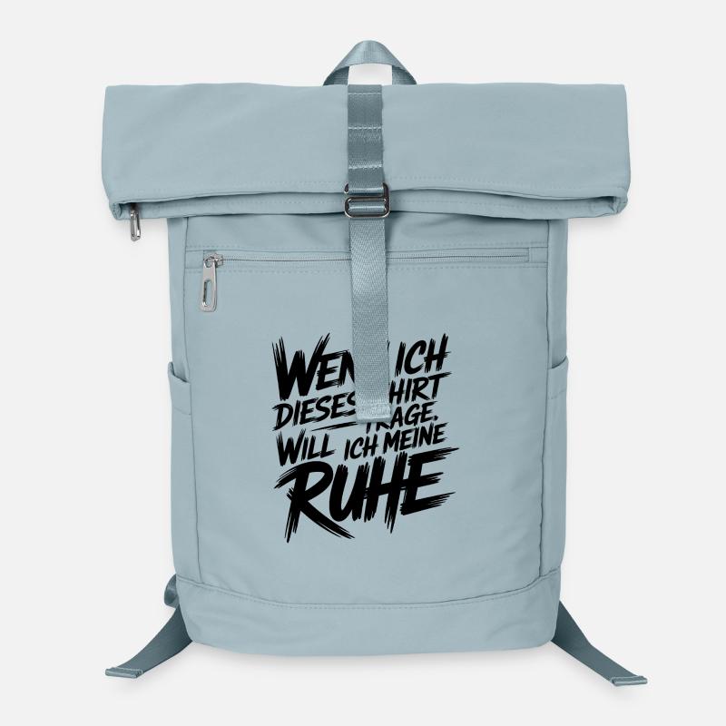 Ne parle pas – le t-shirt active le mode veille ! - Sac à dos ordinateur - bleu glacier