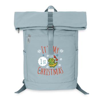 My 1st Christmas Dino - Laptop Backpack - ice blue - Front