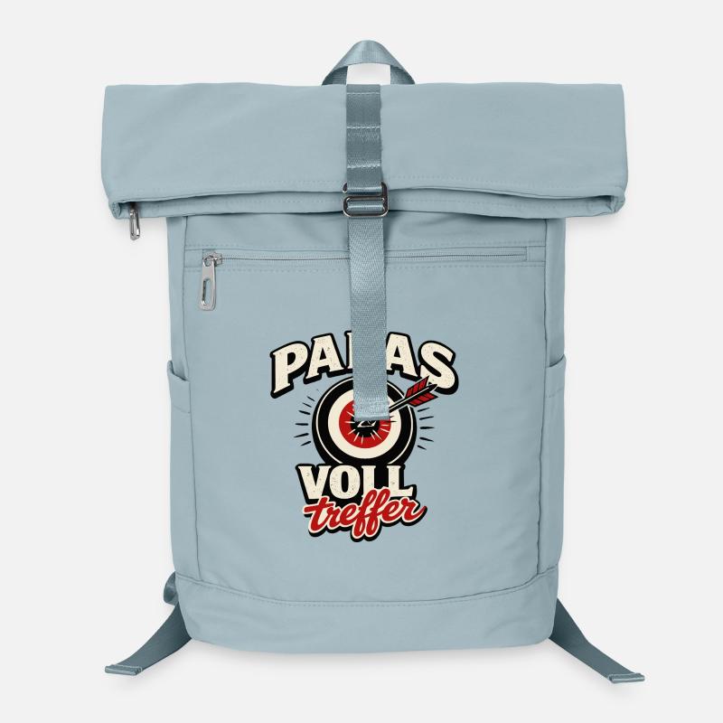 Papas Volltreffer Witziger Spruch Dart Baby Laptop-Rucksack 