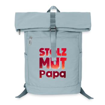 Idée cadeau pour les pompiers Papa Pride Courage Strength - Sac à dos ordinateur - bleu glacier - Devant