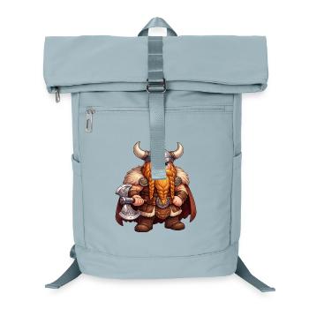 Wikinger Zwerg mit Axt - Laptop-Rucksack  - Eisblau - Vorne