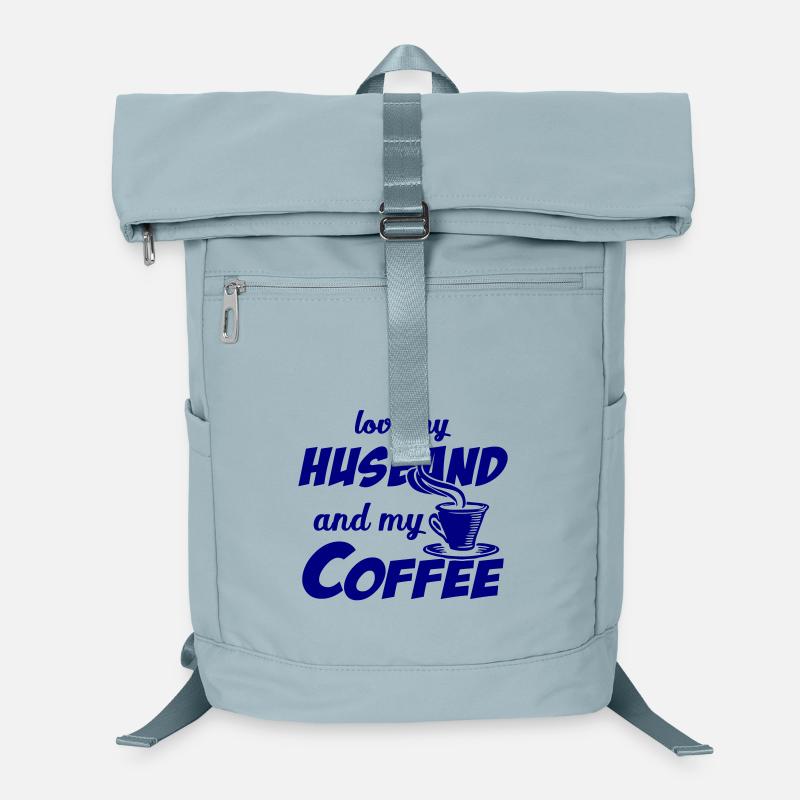 Citation de l’amour du mari et du café Sac à dos ordinateur