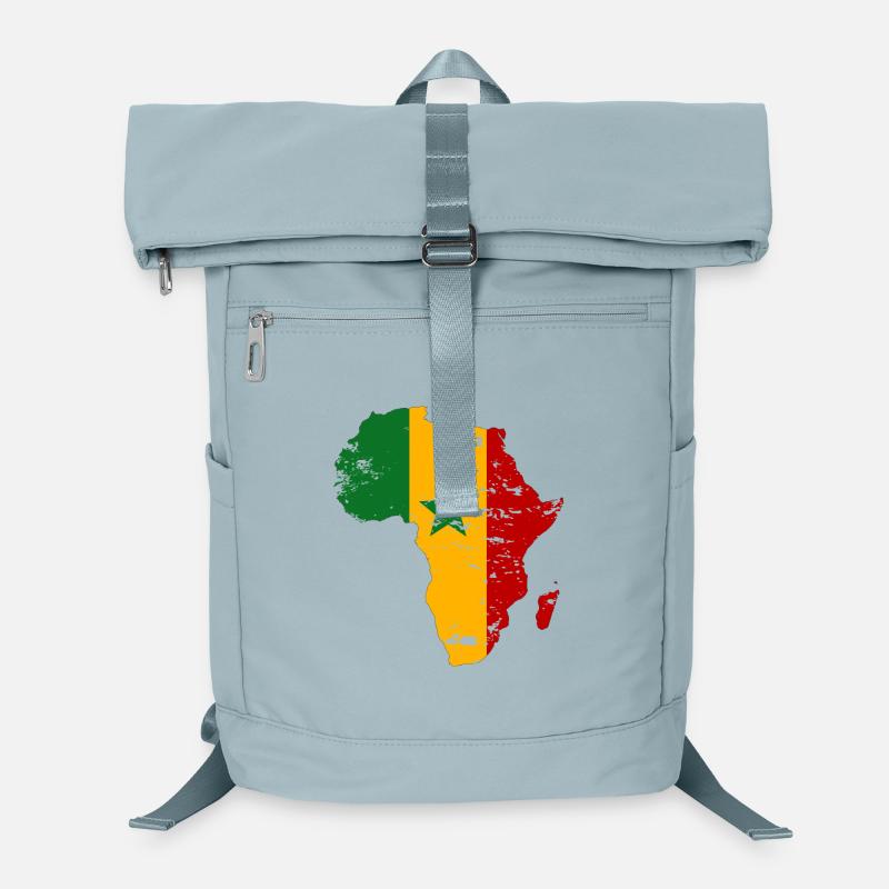 Senegal_Flagge_Afrika_used Laptop-Rucksack 